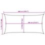 Voir la diapositive 6 : VIDAXL Voile d'ombrage 160 g/m^2 Creme 3x6 m PEHD