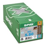 CENTRALE BRICO 500 Vis Torx autoforeuse 5x50 Spax-deck inox A2 - Terrasse bois éxotique