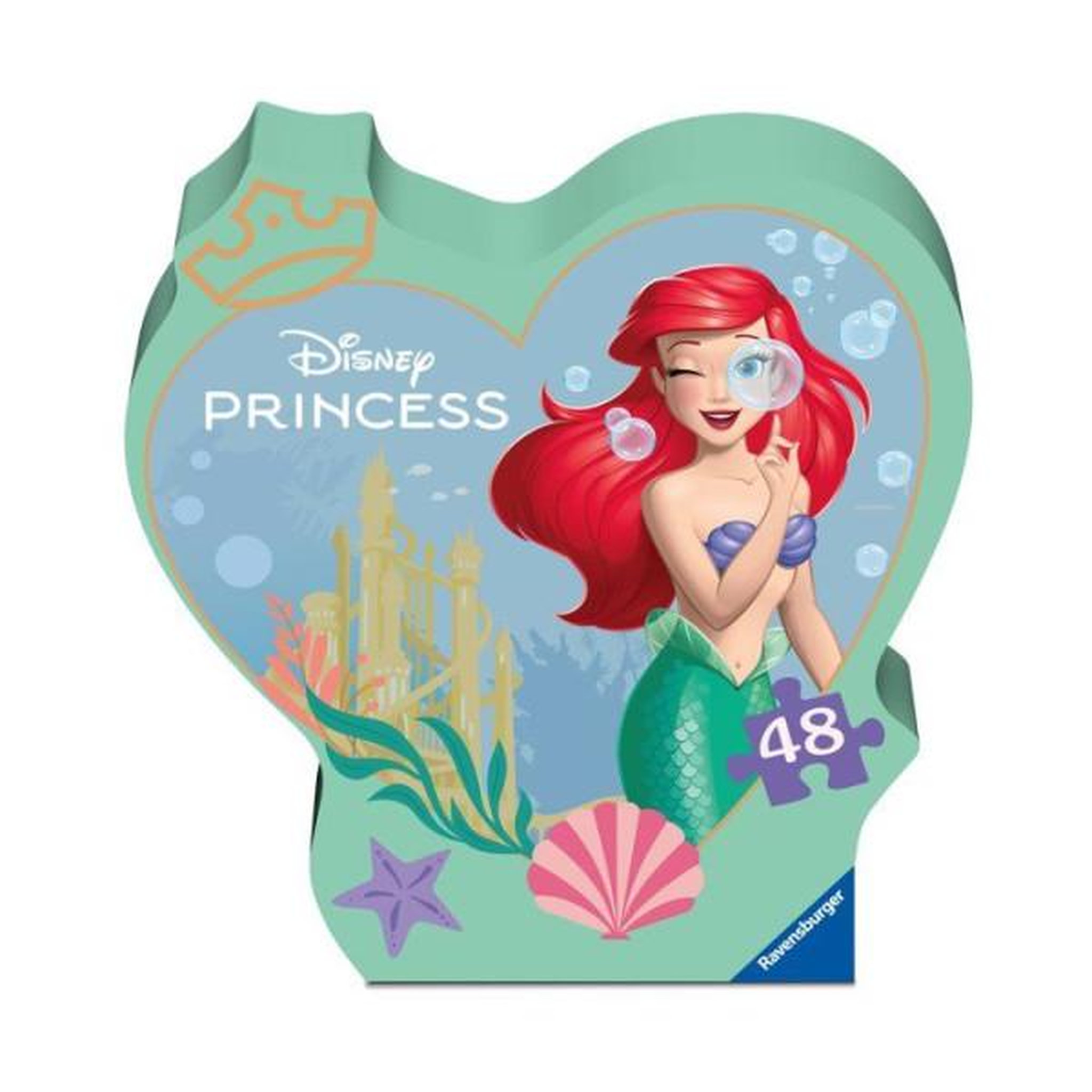 RAVENSBURGER Ravensburger - puzzle enfant de 48 pieces - princesse ariel - boite forme - 12004396