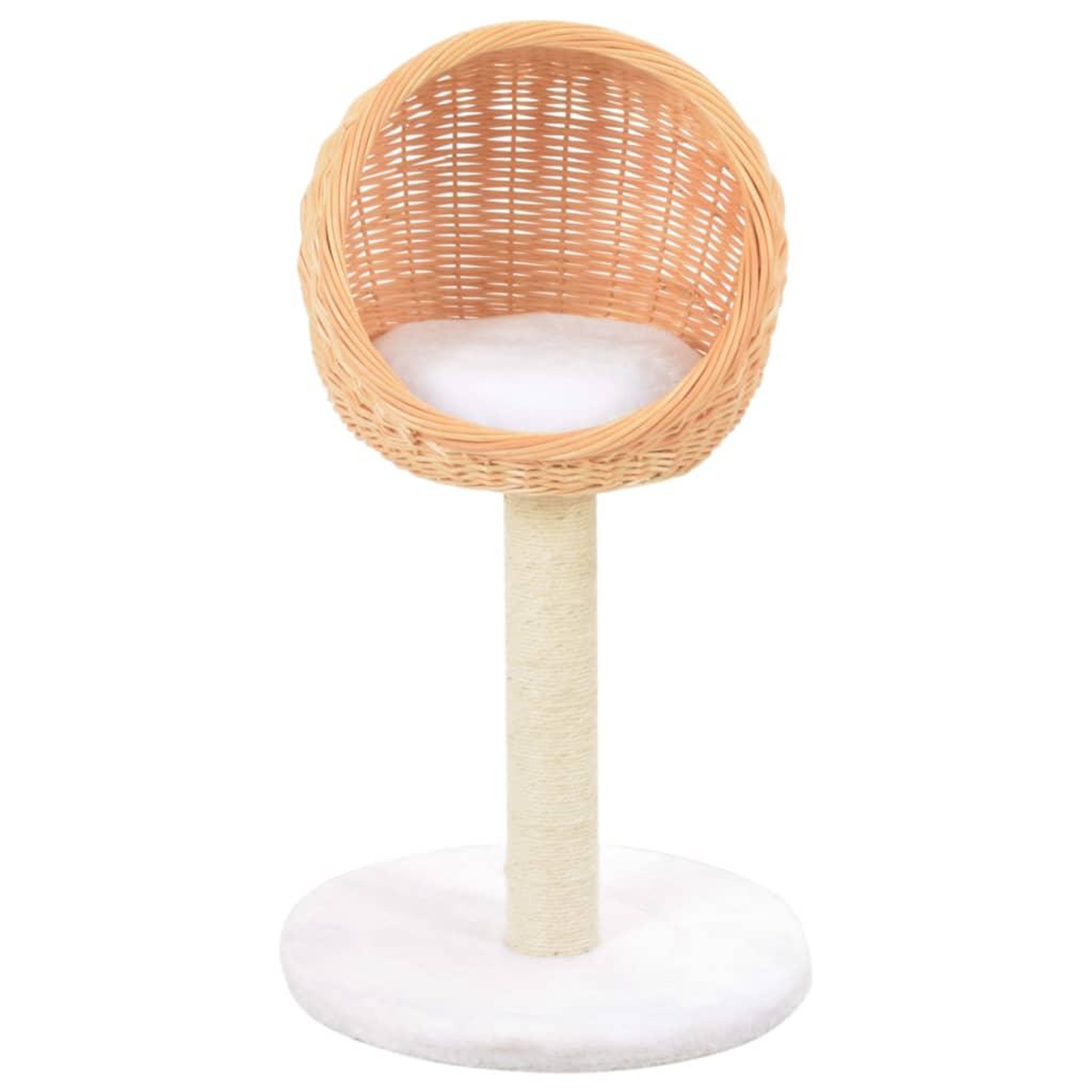 Voir la diapositive 2 : VIDAXL Arbre a chat avec griffoir en sisal naturel bois de saule