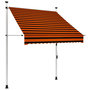 Voir la diapositive 1 : VIDAXL Auvent manuel retractable 150 cm Orange et marron