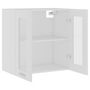 Voir la diapositive 5 : VIDAXL Armoire en verre suspendue Blanc 60x31x60 cm Bois ingenierie
