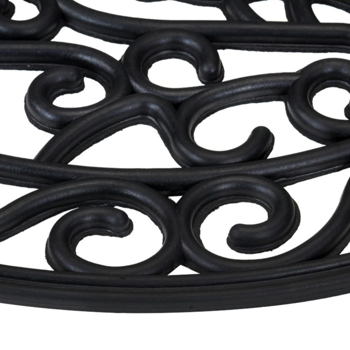 VIDAXL Tapis de porte demi-rond 45x75 cm caoutchouc