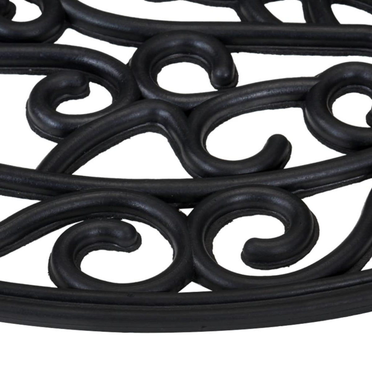 VIDAXL Tapis de porte demi-rond 45x75 cm caoutchouc