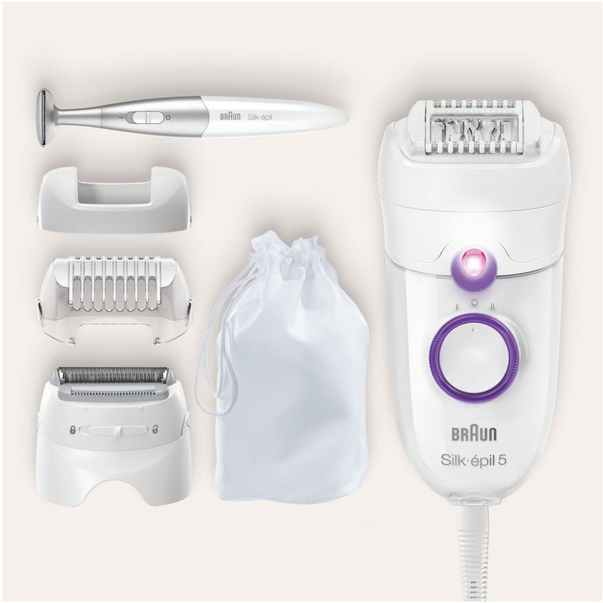 Voir la diapositive 5 : BRAUN Epilateur électrique Silk-Epil 5 SE 5-825P
