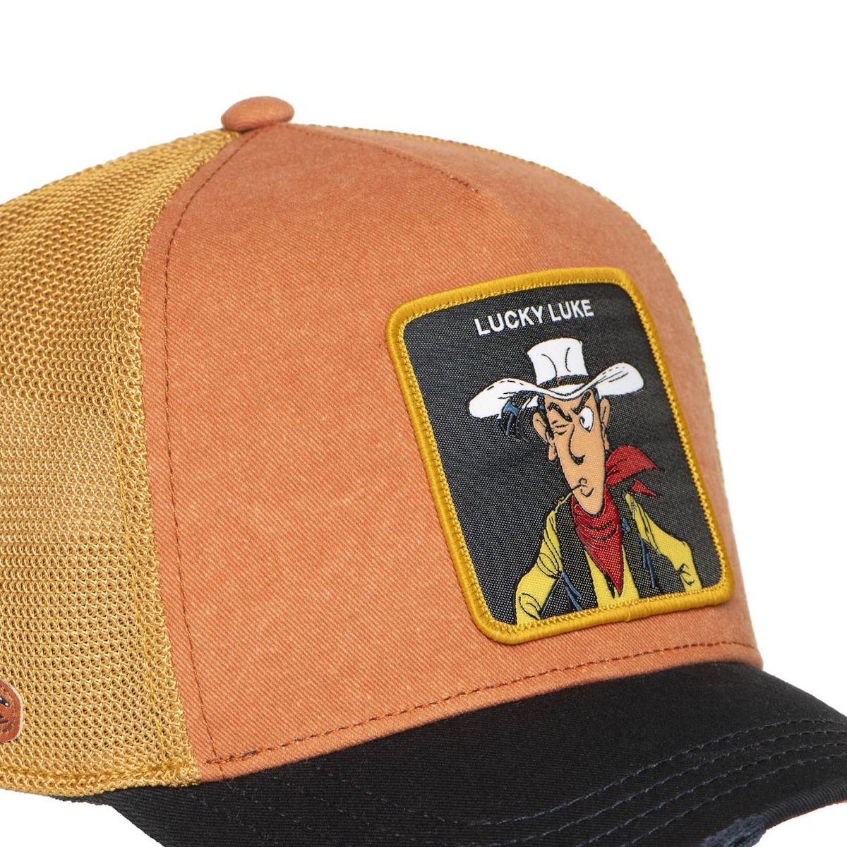 CAPSLAB Casquette trucker prenium Lucky Old Brown