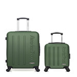 AMERICAN TRAVEL AMERICAN TRAVEL - LOT DE 2 - Valises weekend et cabine XXS BRONX. Coloris disponibles : Gris, Noir, Bleu