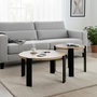 Voir la diapositive 3 : Paris Prix Table Basse Design  Tiny  75cm Naturel & Noir