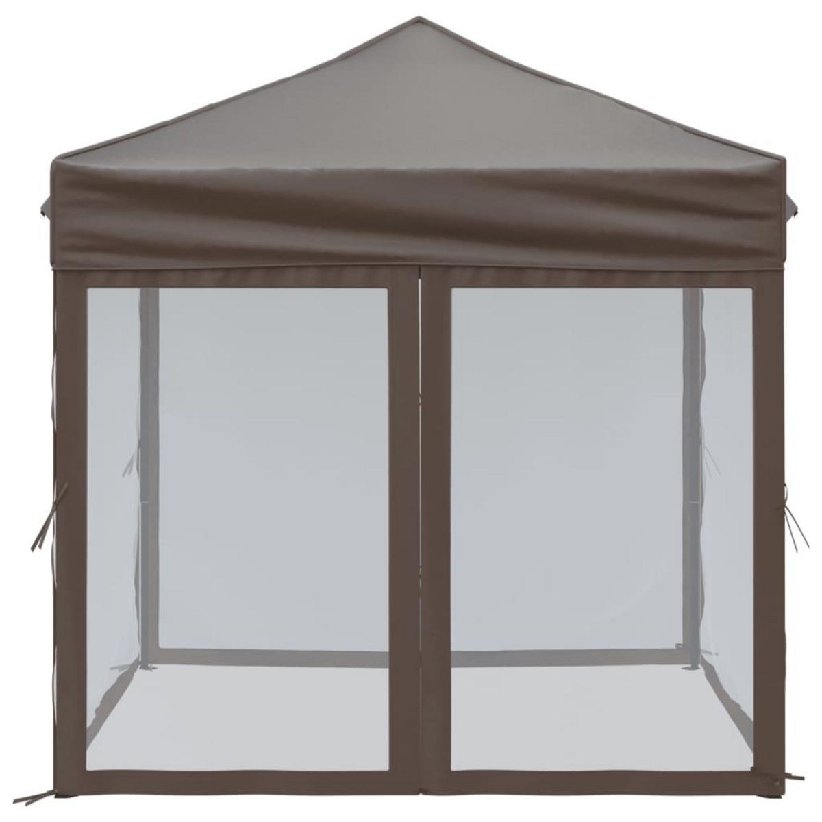 VIDAXL Tente de reception pliable avec parois Taupe 2x2 m