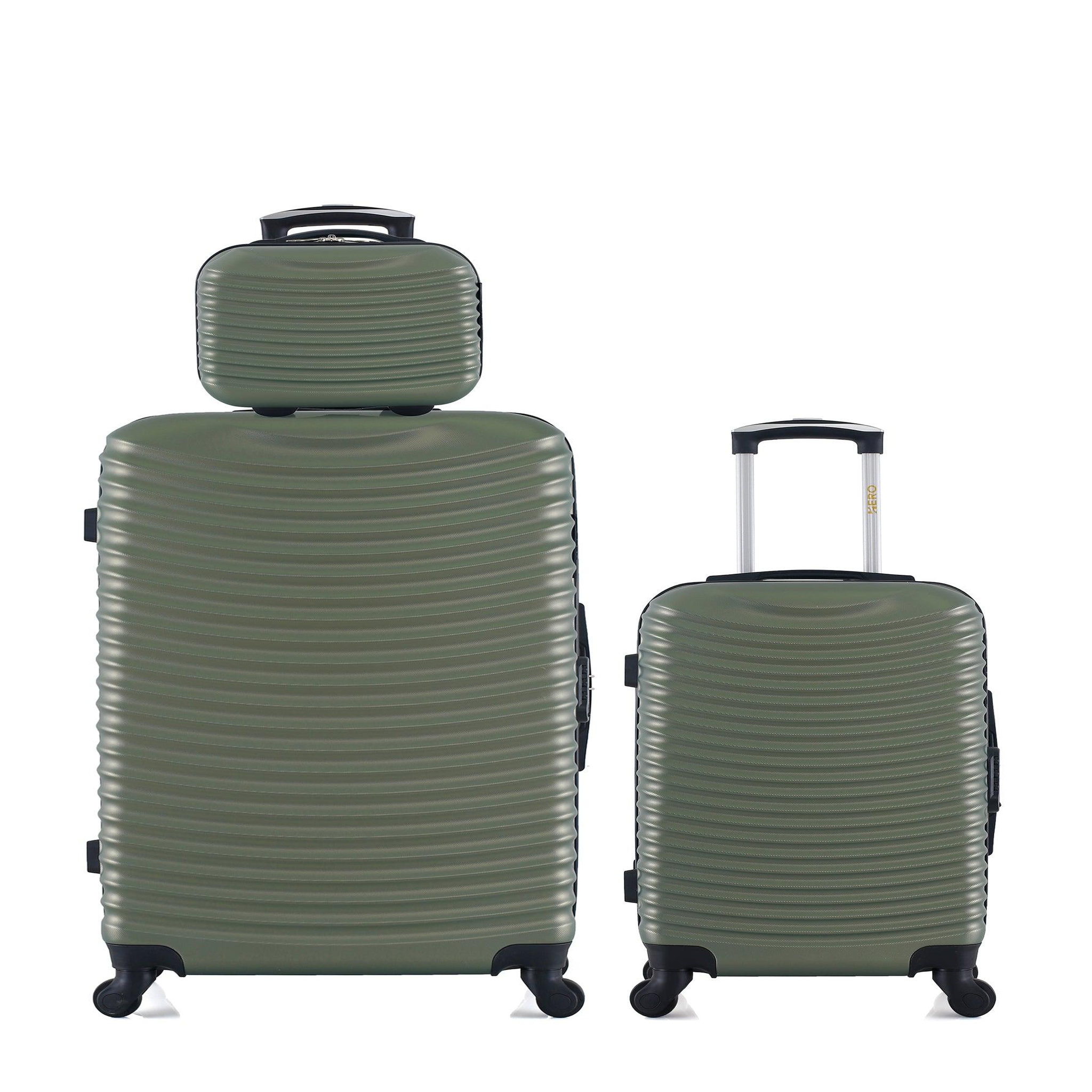 HERO Lot de 3 - valises grand format, cabine et vanity etna