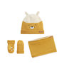 Voir la diapositive 1 : Petit Béguin Ensemble bonnet, moufles et cache-cou enfant en tricot Charly