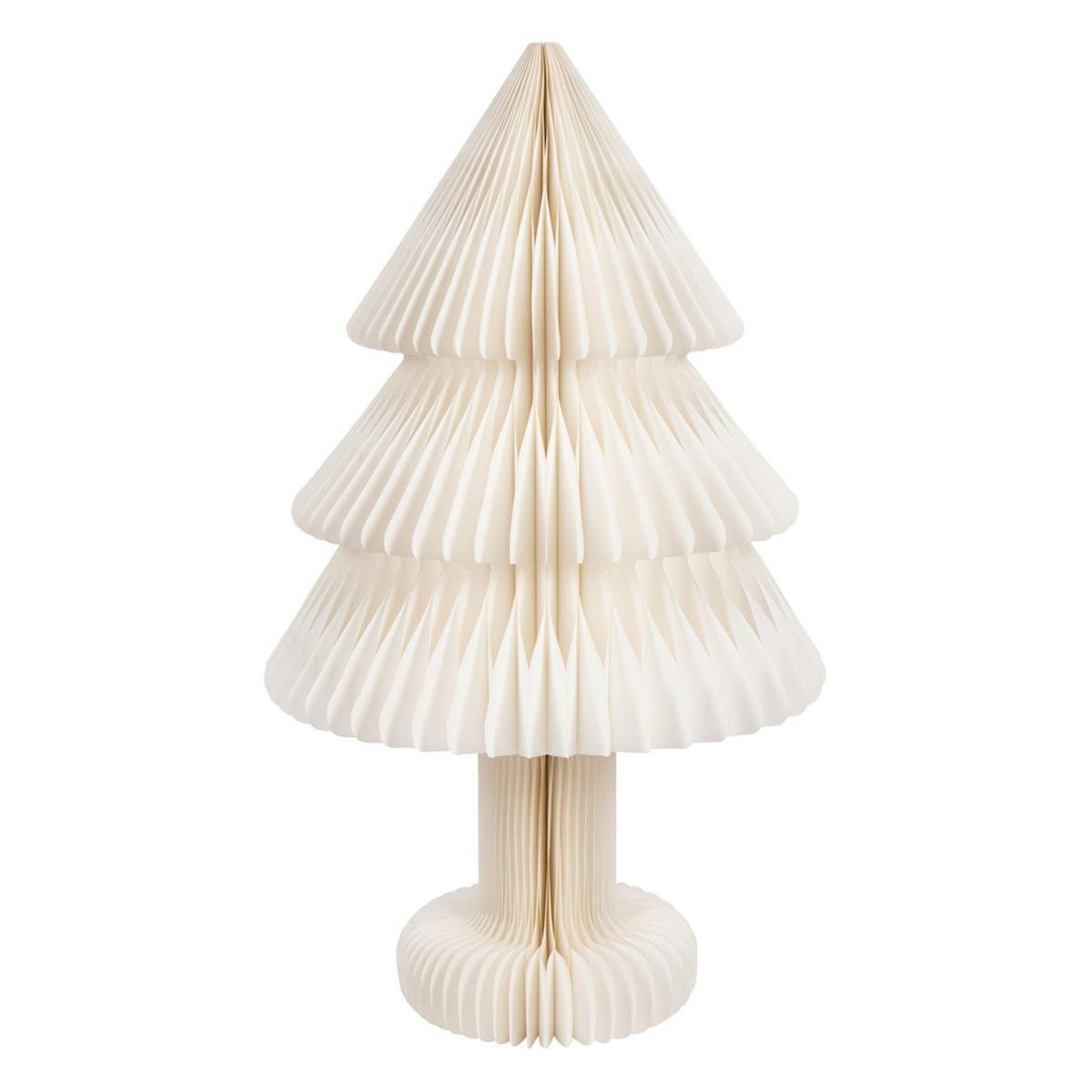 Paris Prix Sapin de Noël en Papier  Pliable  100cm Blanc Cassé