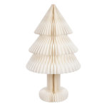 Paris Prix Sapin de Noël en Papier  Pliable  100cm Blanc Cassé