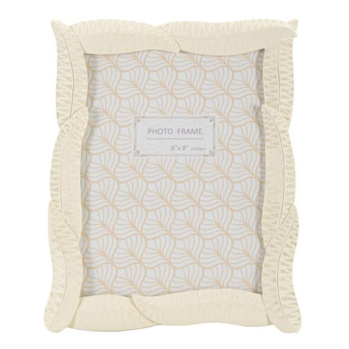 Paris Prix Cadre Photo Déco Feuilles  Snake  15x20cm Crème