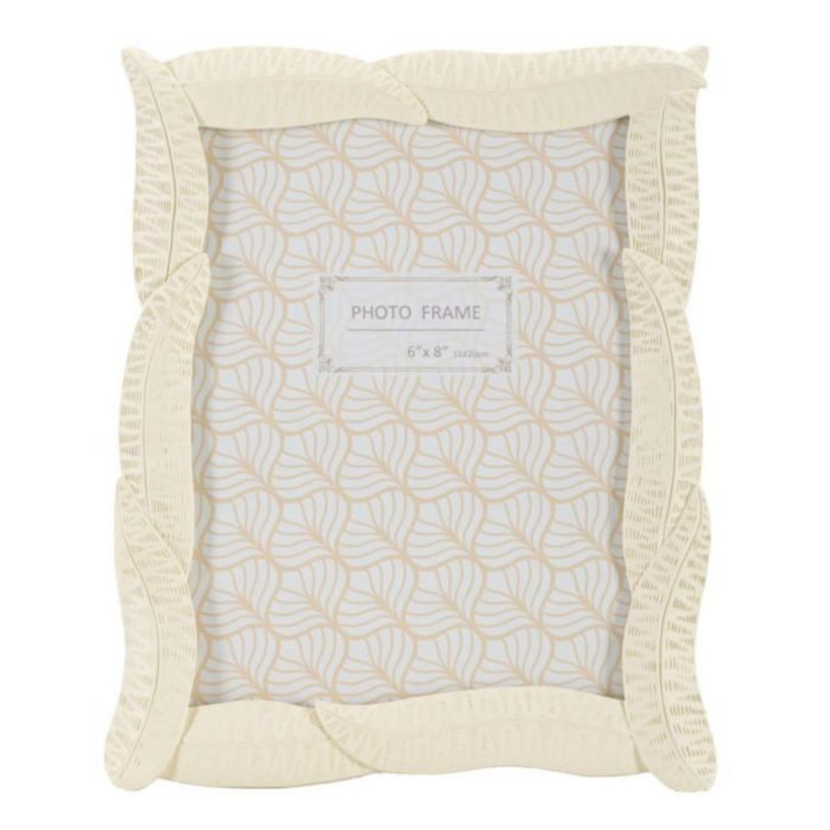 Paris Prix Cadre Photo Déco Feuilles  Snake  15x20cm Crème