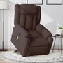 Voir la diapositive 1 : VIDAXL Fauteuil inclinable de massage electrique Marron fonce Tissu