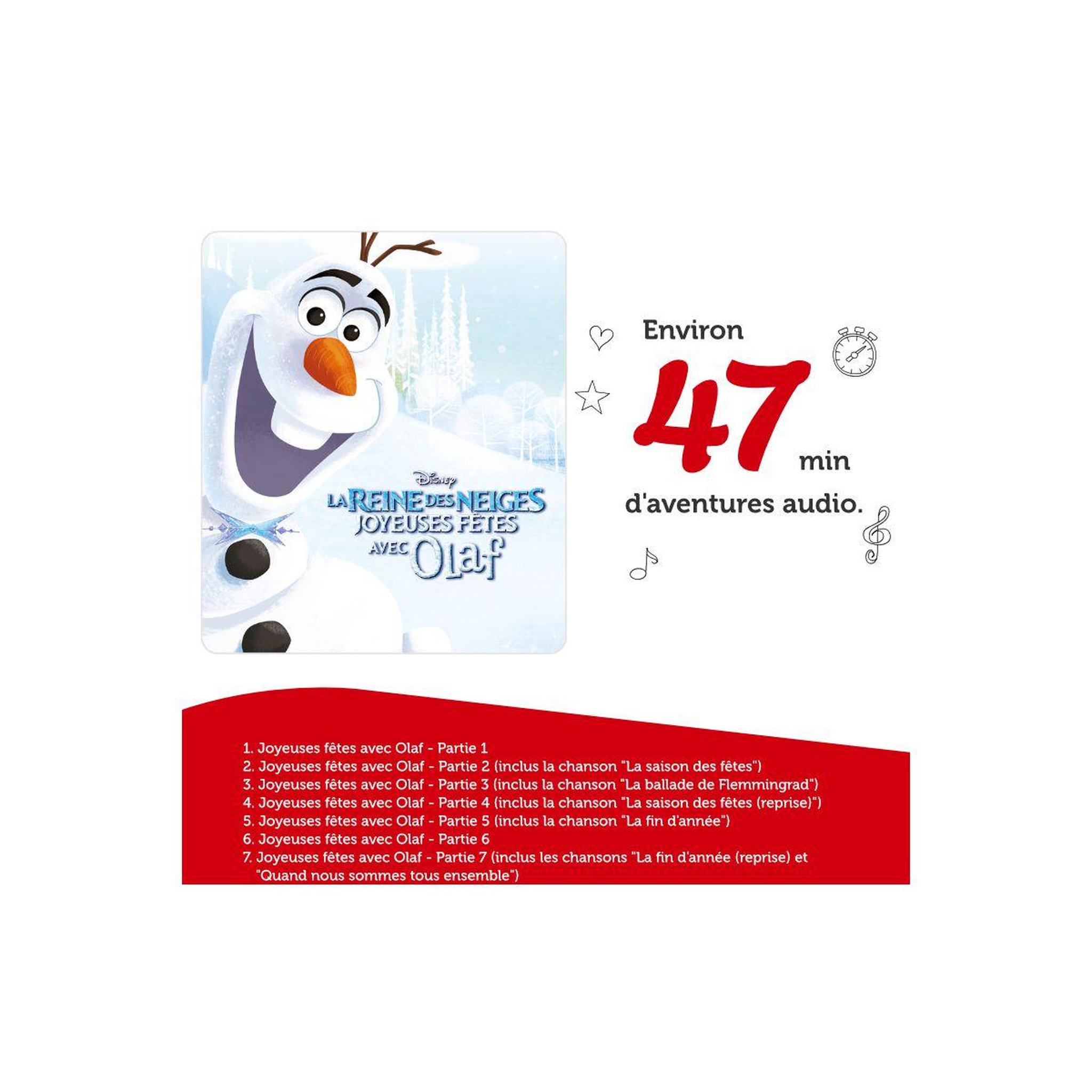 Voir la diapositive 4 : TONIES Jeu éducatif Disney La Reine des neiges - Olaf