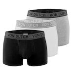 VON DUTCH x3 Boxers Blanc//Gris Homme Von Dutch ORIA. Coloris disponibles : Noir