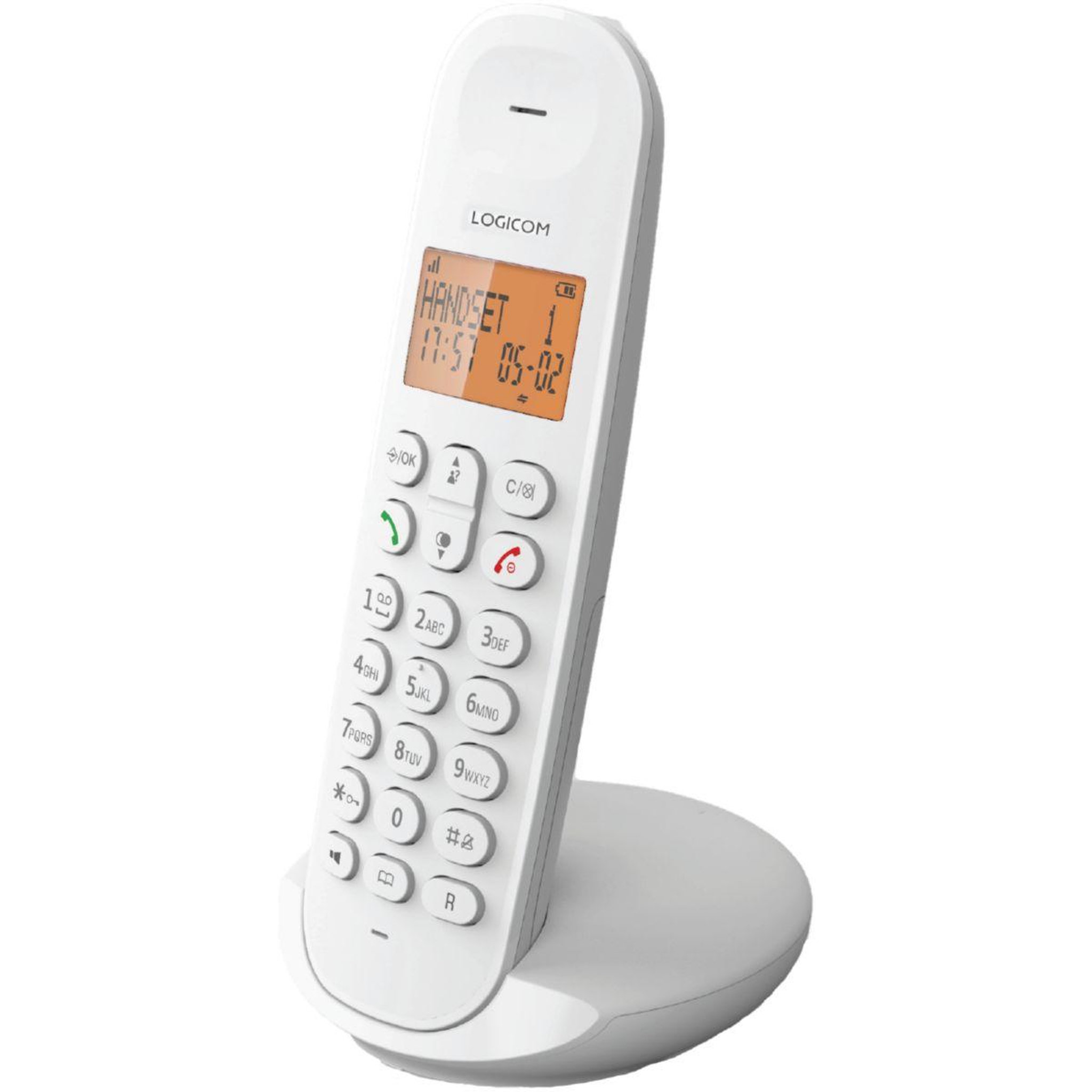 Logicom Téléphone sans fil iloa 150 solo blanc