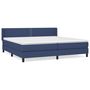 Voir la diapositive 1 : VIDAXL Sommier a lattes de lit avec matelas Bleu 200x200 cm Tissu