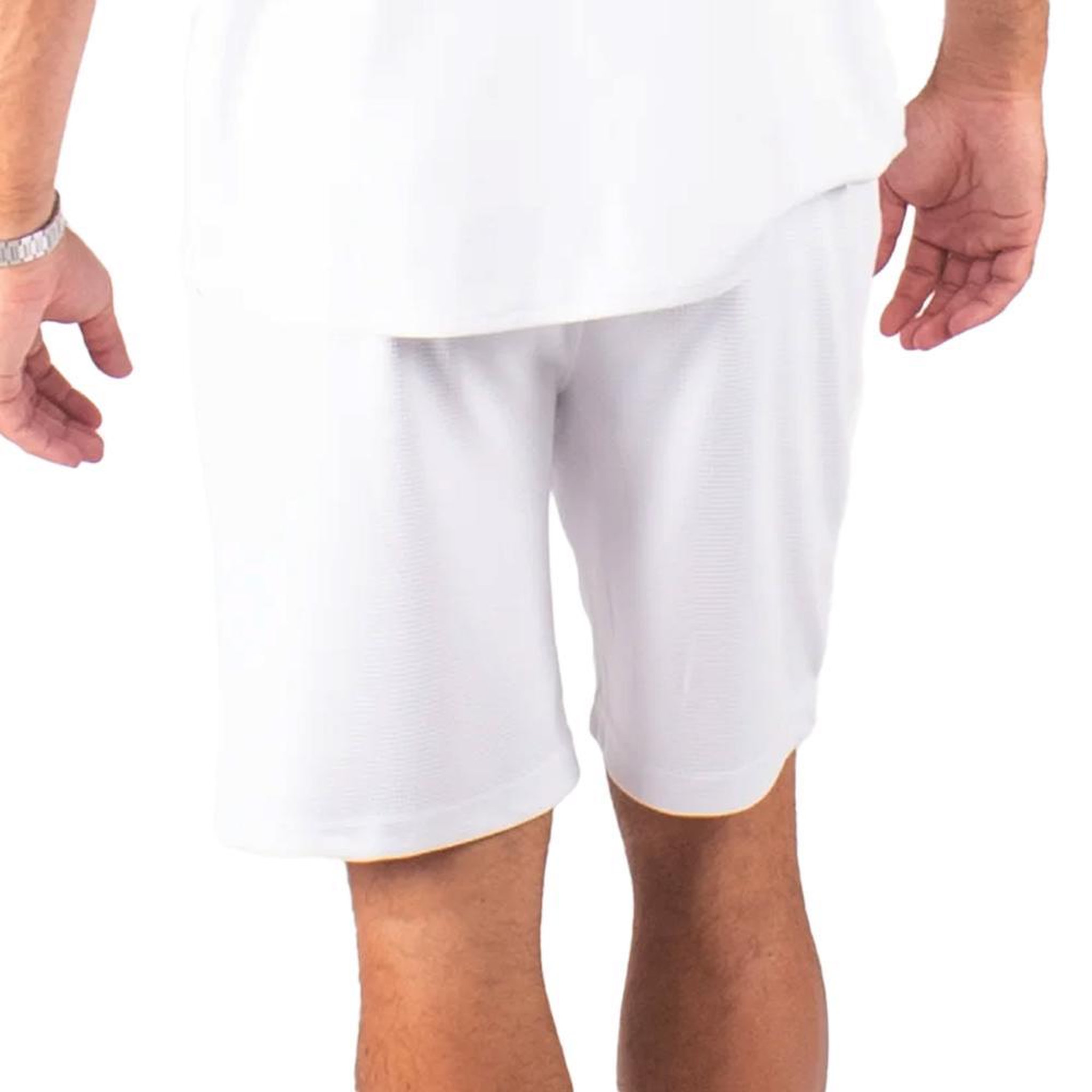 Voir la diapositive 2 : PANAME BROTHERS Short Blanc Homme Paname Brothers Poly