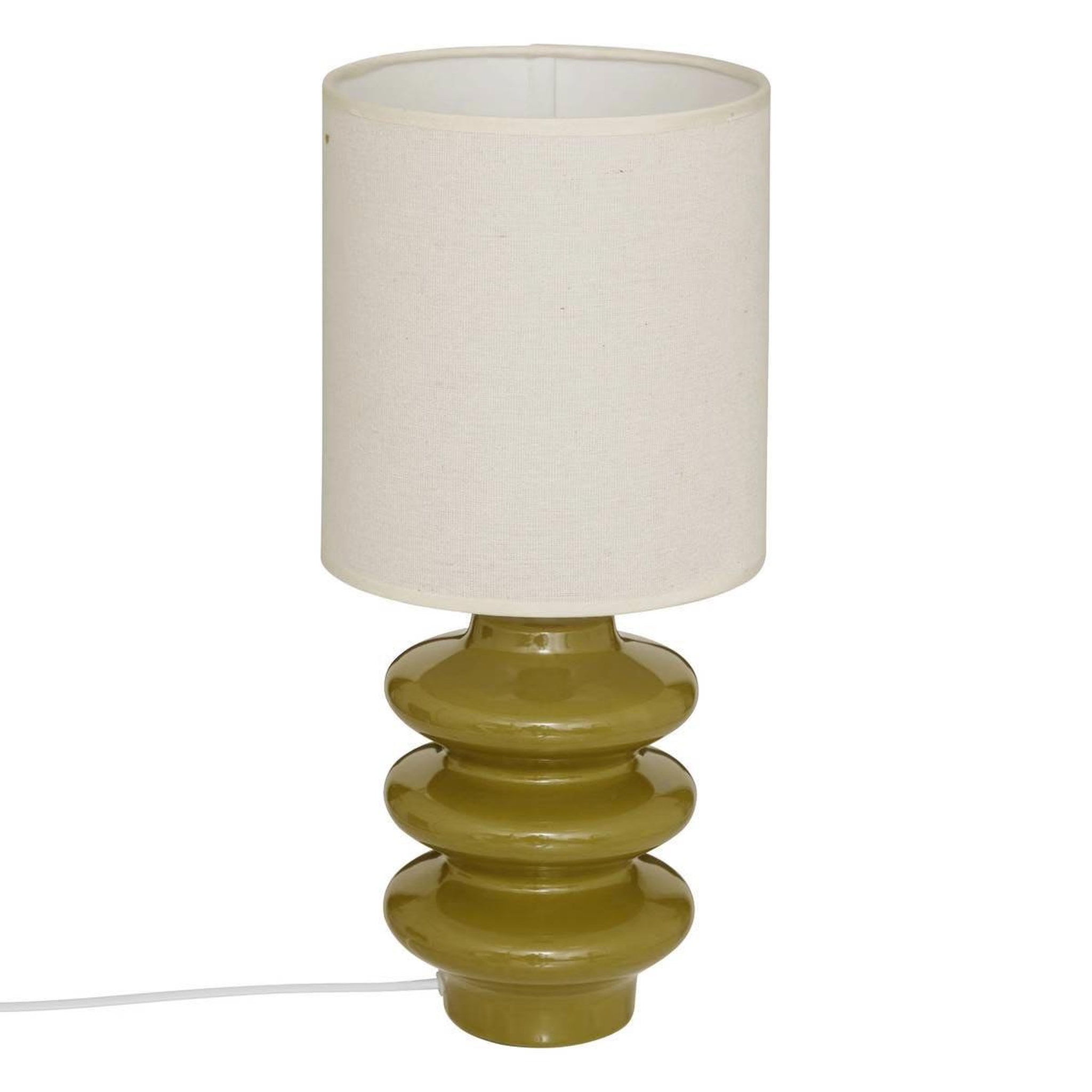 ATMOSPHERA Lampe à poser en céramique  vinus  44cm kaki