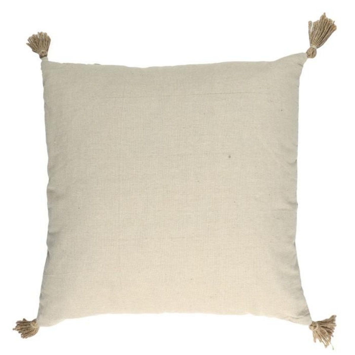 Paris Prix Coussin à Pompons  Natural Crush  40x40cm Beige