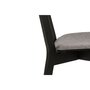 HELLIN Chaise scandinave en bois laqué et tissu (lot de 2) - LETA