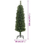 Voir la diapositive 6 : VIDAXL Sapin de Noël artificiel mince avec support vert 120 cm PVC