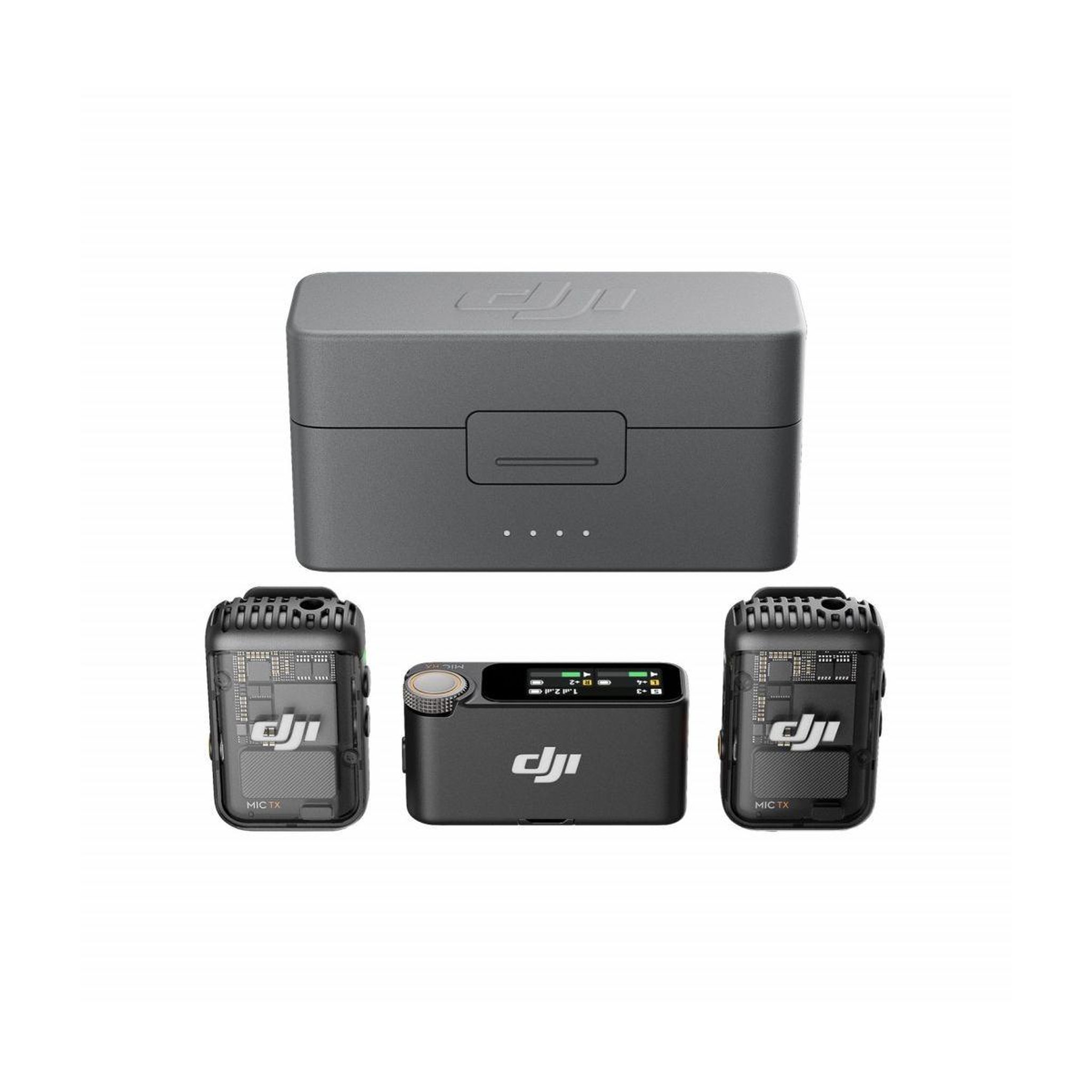 Voir la diapositive 2 : DJI Micro Mic 2 2 TX + 1 RX + Charging Case