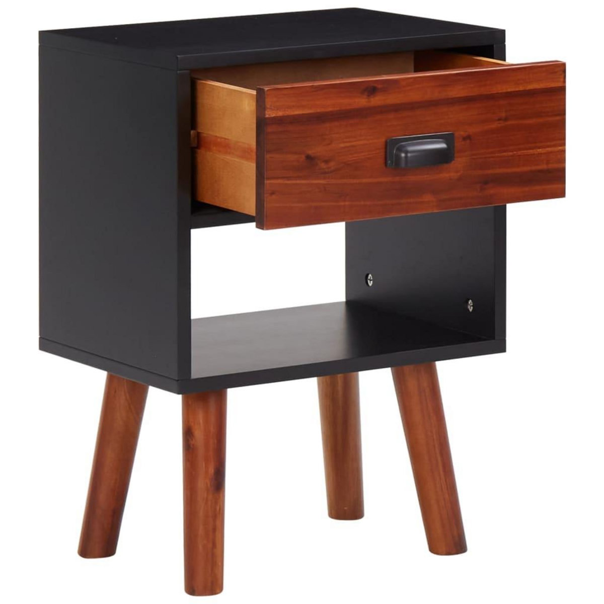 VIDAXL Bois d'acacia massif Tables de chevet 2 pcs 40x30x57 cm