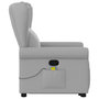 Voir la diapositive 5 : VIDAXL Fauteuil de massage inclinable gris nuage tissu