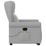 Voir la diapositive 5 : VIDAXL Fauteuil de massage inclinable gris nuage tissu