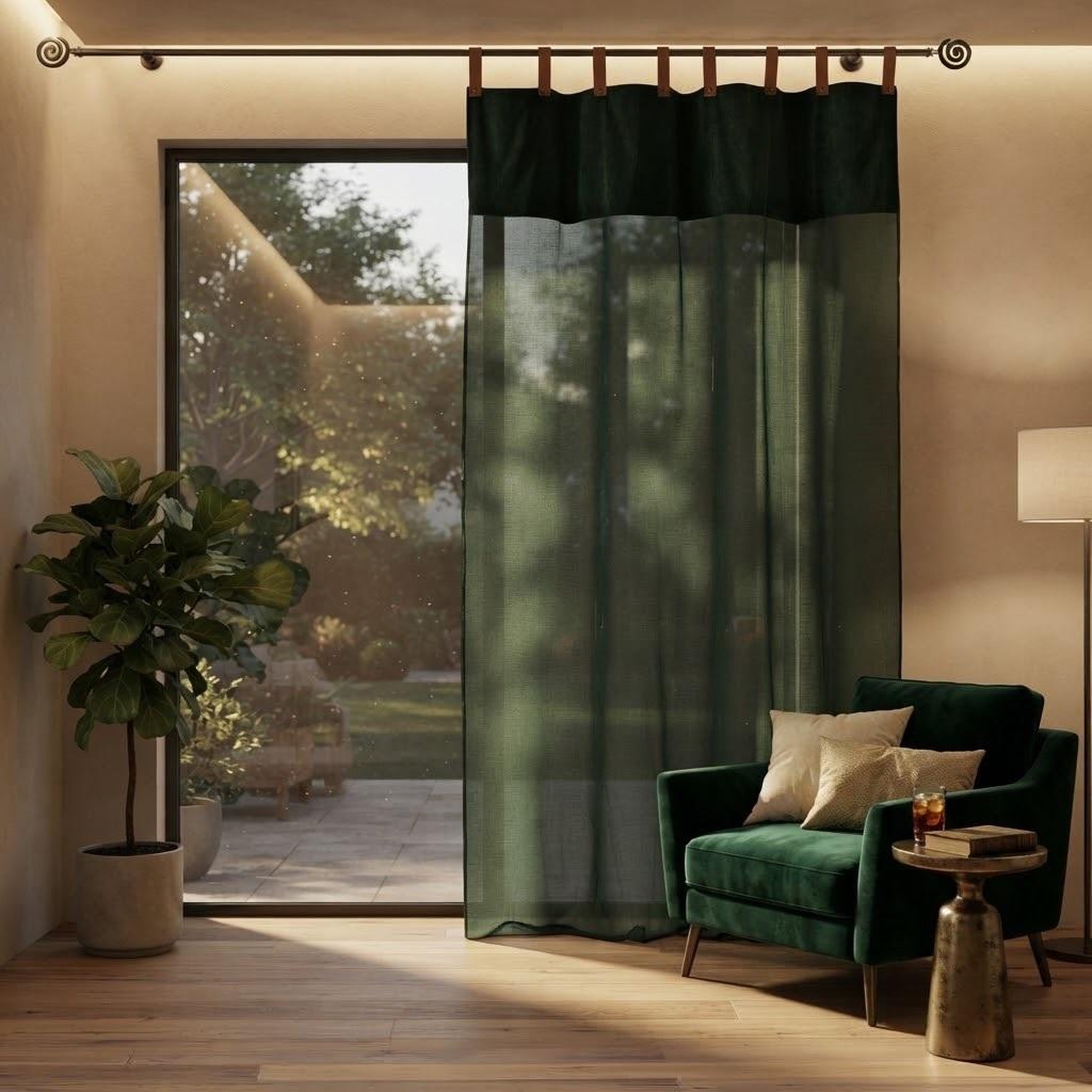 Voir la diapositive 2 : Eden Voilage a oeillets milleray design et moderne