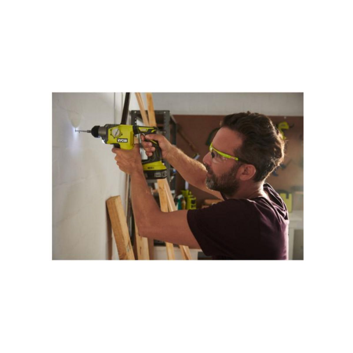 Ryobi Marteau perforateur RYOBI 18V One+ - 1 batterie LithiumPlus 2.5Ah - 1 chargeur rapide R18SDS-125S