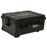 VIDAXL Valise de vol a roulettes Noir 58x45x27 cm PP