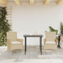 Voir la diapositive 3 : VIDAXL Chaises de jardin avec coussins lot de 2 beige resine tressee