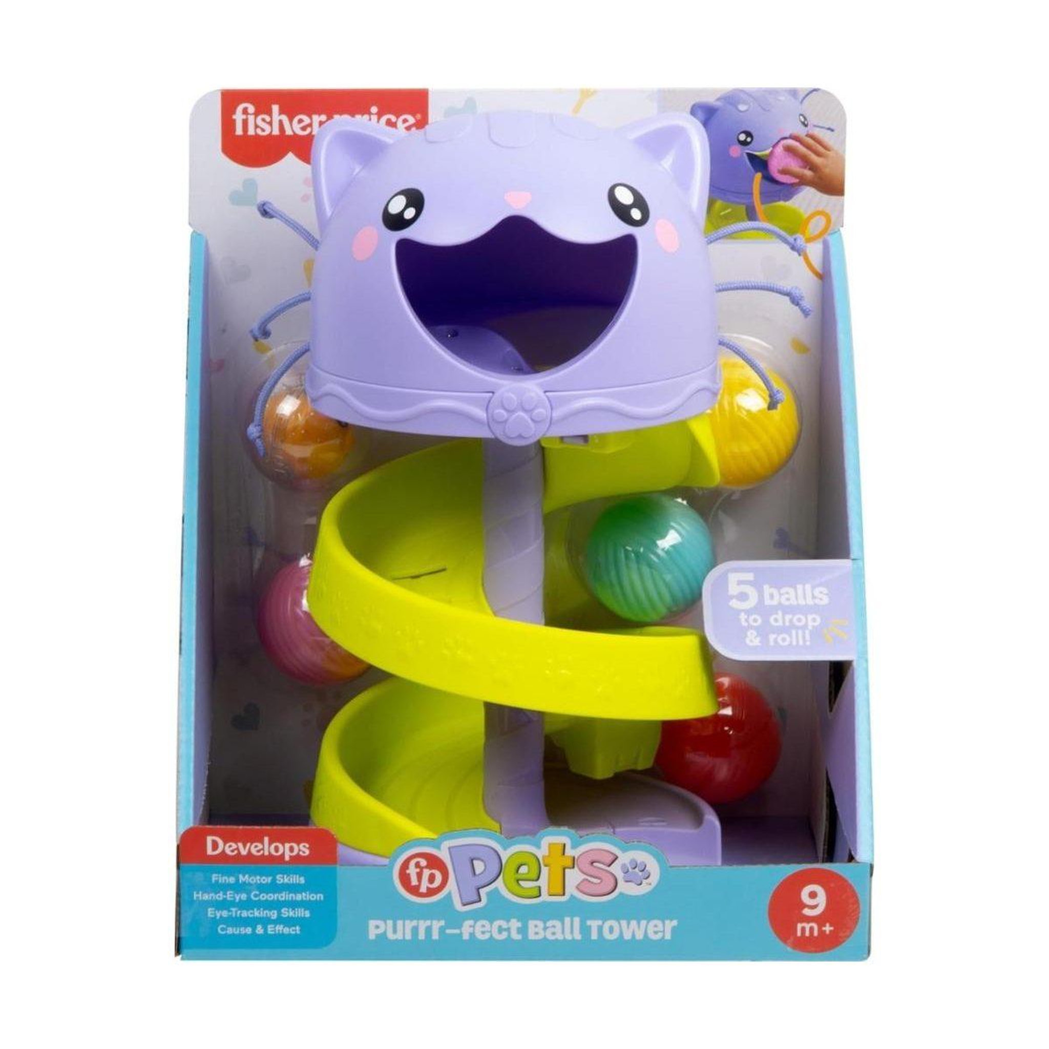 Voir la diapositive 4 : FISHER PRICE Jouet d'éveil fisher-price htw92 pets - tour à balles chat