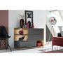 Voir la diapositive 2 : Paris Prix Buffet 3 Portes & 3 Niveaux  Silk  120cm Gris & Naturel