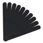 VIVEZEN Lot de 50 limes à ongles droites premium - Grain 80/80 - Noir