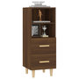 Voir la diapositive 4 : VIDAXL Buffet Chene marron 34,5x34x90 cm Bois d'ingenierie