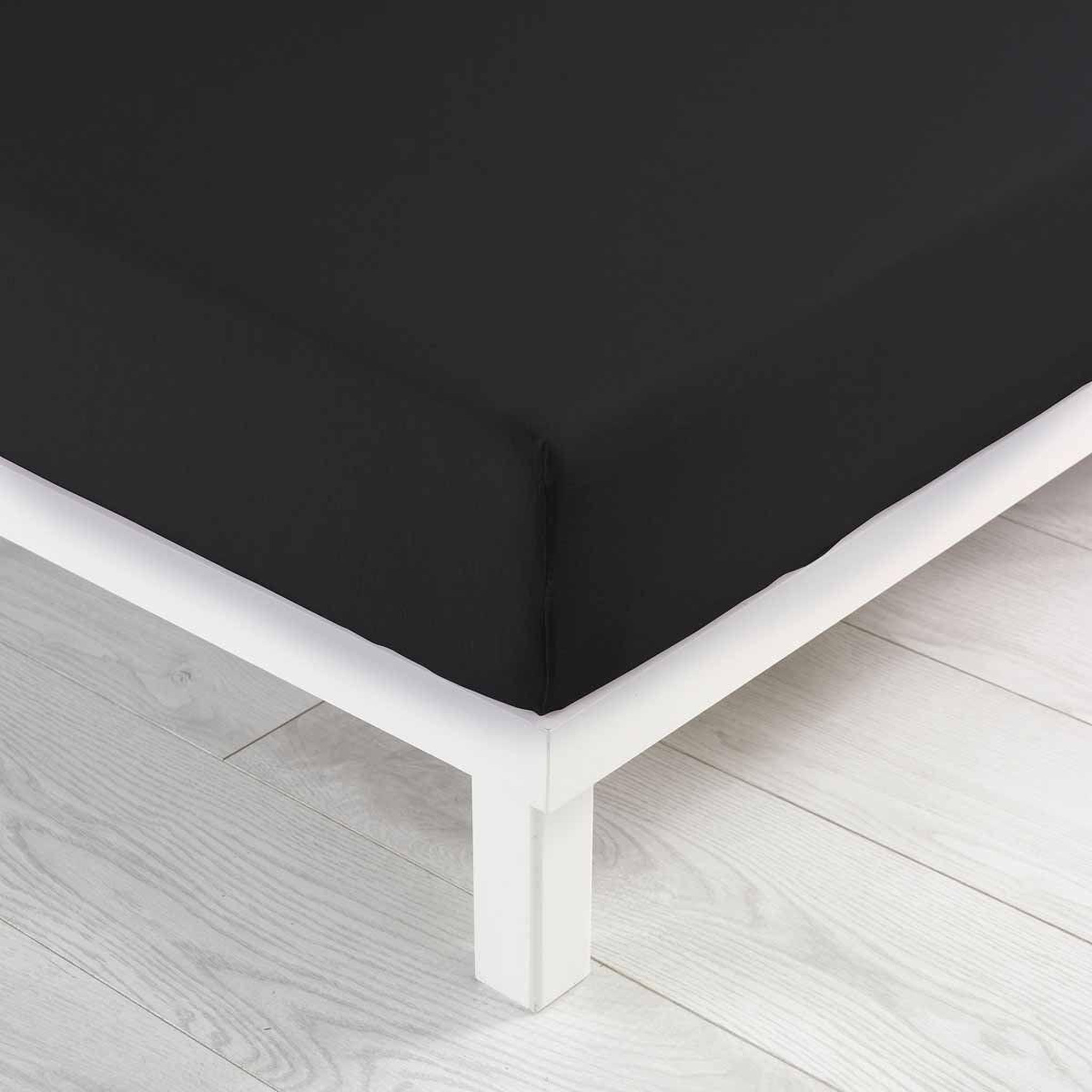 Voir la diapositive 2 : Douceur d'Intérieur Drap housse  jersy  90x190cm charbon