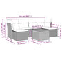 Voir la diapositive 6 : VIDAXL Salon de jardin avec coussins 7pcs melange beige resine tressee