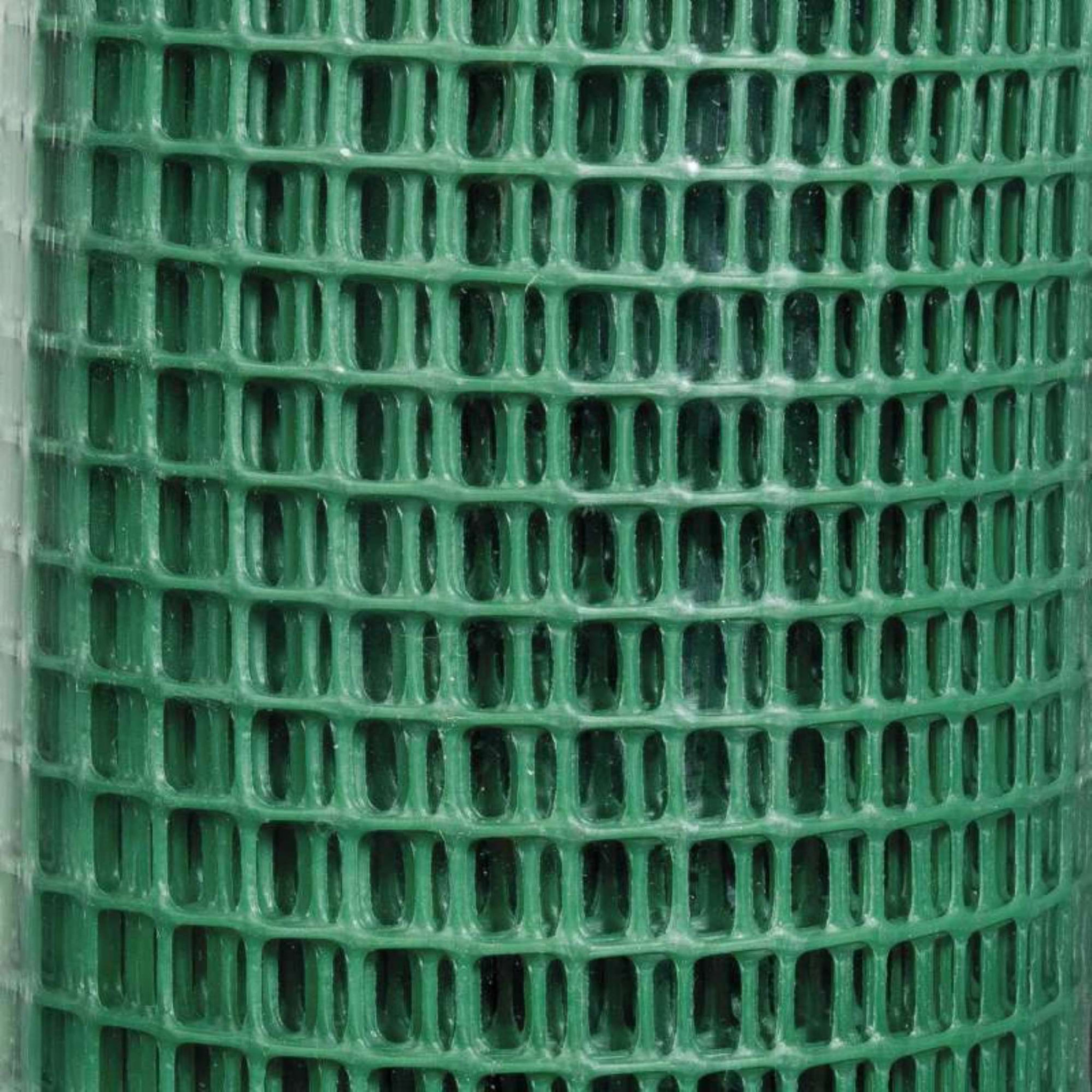 Voir la diapositive 1 : Tenax Grillage plastique vert 9x9 mm Taille 1 x 5 m
