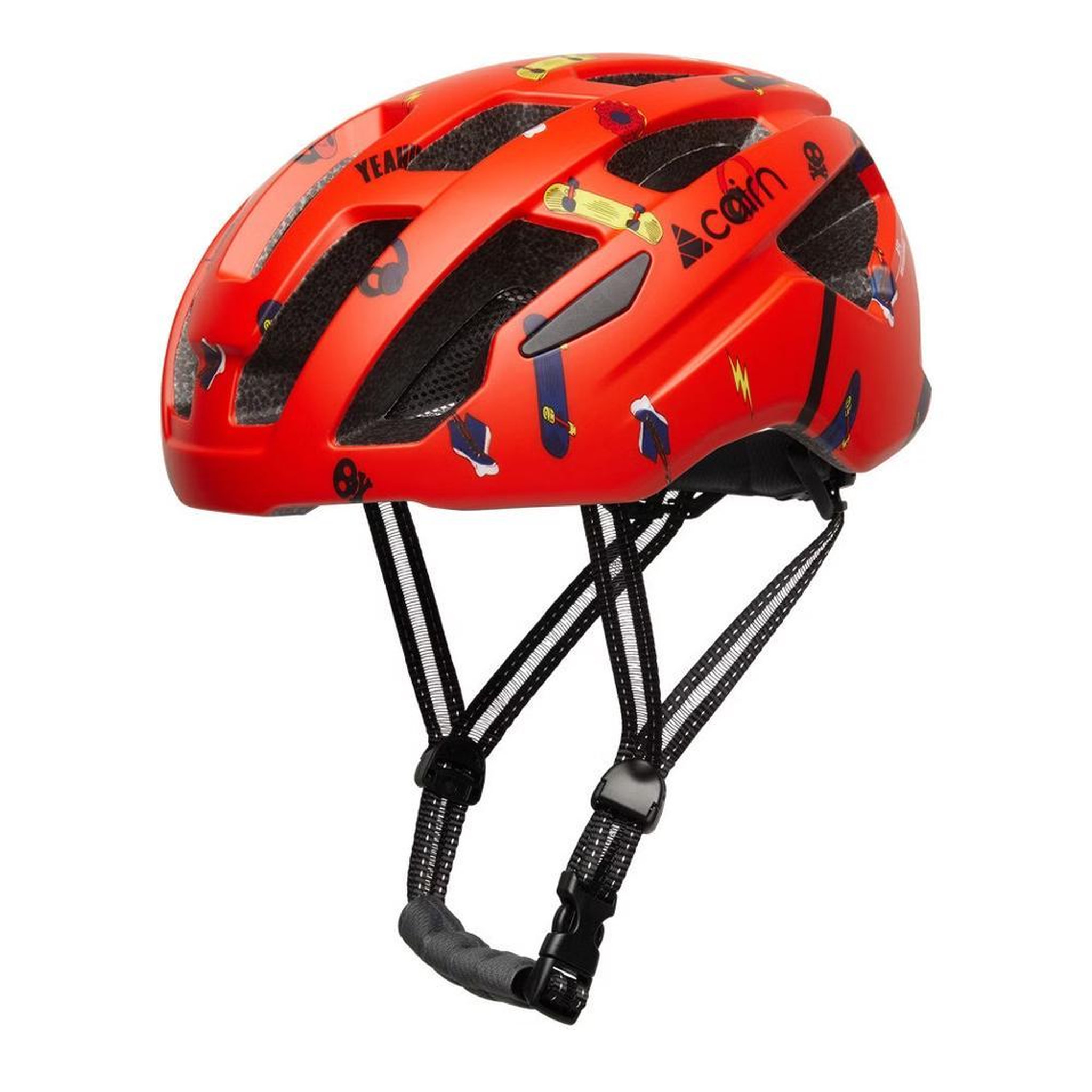 Voir la diapositive 2 : CAIRN Casque de vélo rouge garçon cairn prism j ii