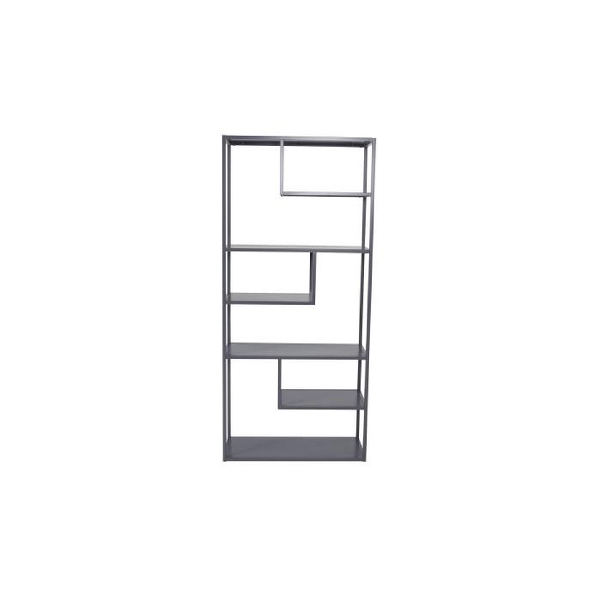 Voir la diapositive 2 : Paris Prix Étagère Bibliothèque 6 Niveaux  Staal  188cm Gris Clair