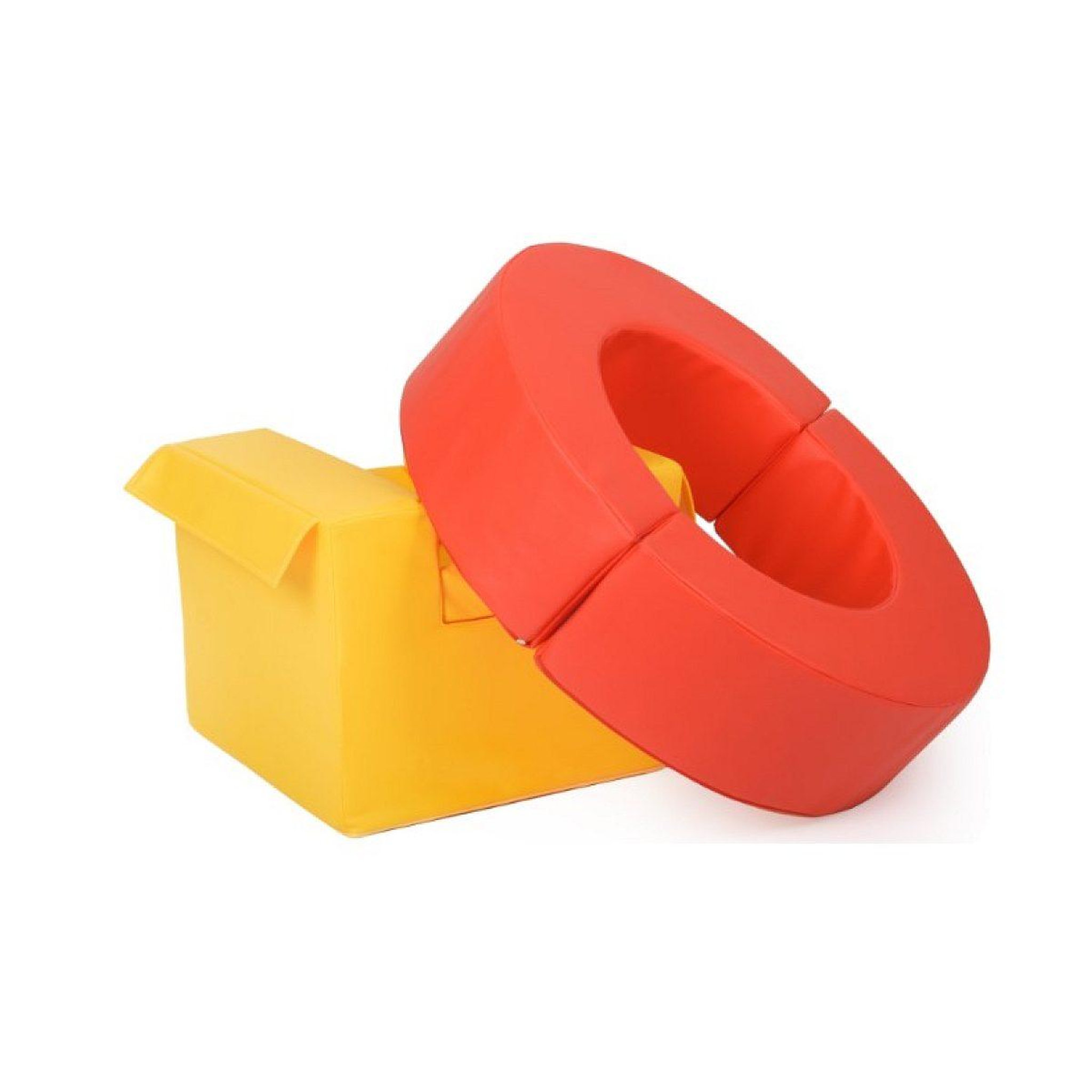 Voir la diapositive 2 : VELINDA Ensemble de cerceaux 3 blocs jaune vert rouge orange