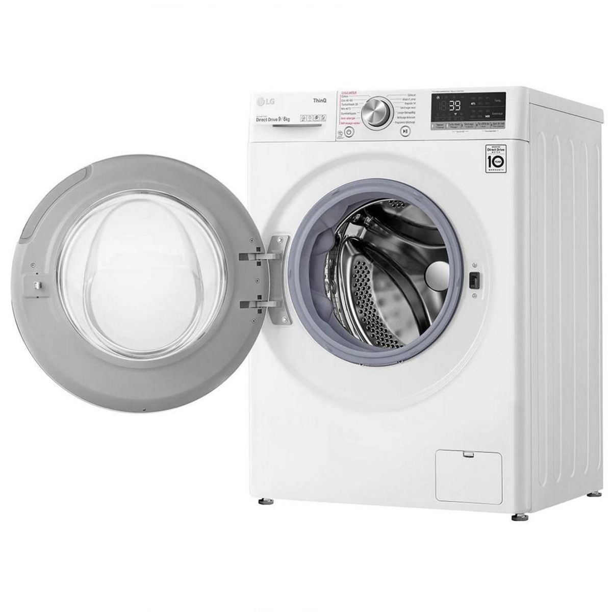 LG Lave-linge séchant hublot 9/6kg 1400 tours/min - F964R71WRST