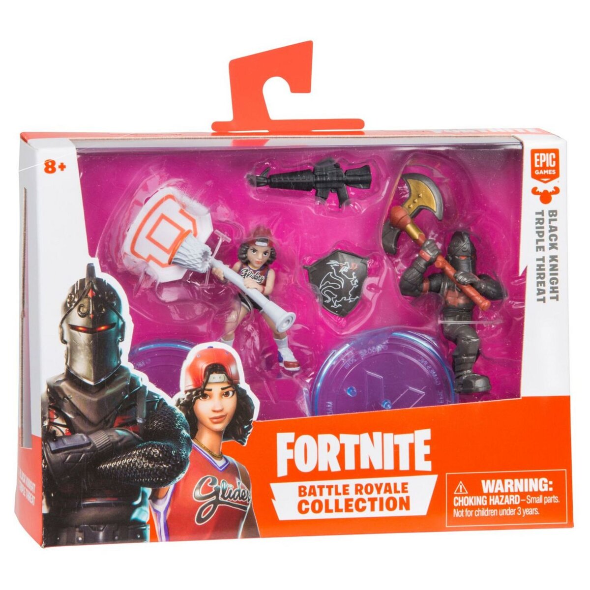 EPIC Pack de figurines Black Night et Triple Threat - Fortnite 