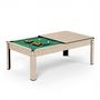 Voir la diapositive 1 : SOKKER Billard Américain convertible table 4 places KITBILL 5FT - 183 x 102 x 78 cm Plateau dînatoire et accessoires inclus - Beige